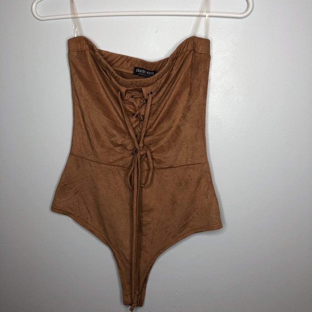 taupe bodysuit